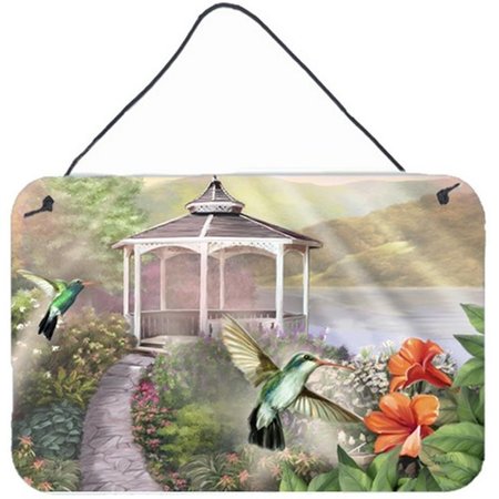 JENSENDISTRIBUTIONSERVICES Garden Gazebo Hummingbird Duo Wall and Door Hanging Prints MI2556453